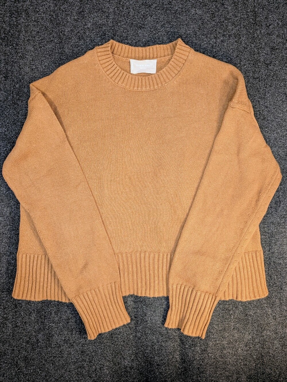 Everlane Crewneck Sweater in Camel Brown